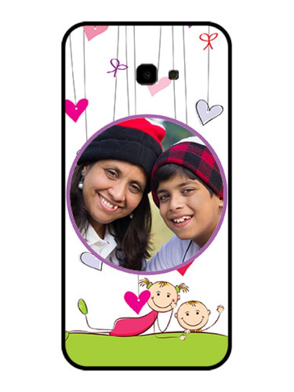 Custom Samsung Galaxy J4 Plus Custom Glass Phone Case - Cute Kids Phone Case Design