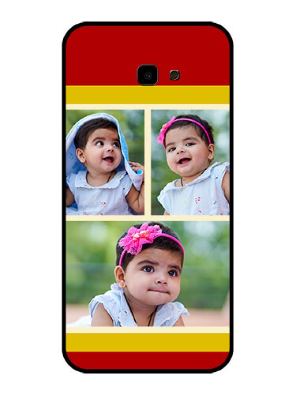 Custom Samsung Galaxy J4 Plus Custom Glass Phone Case - Multiple Pic Upload Design