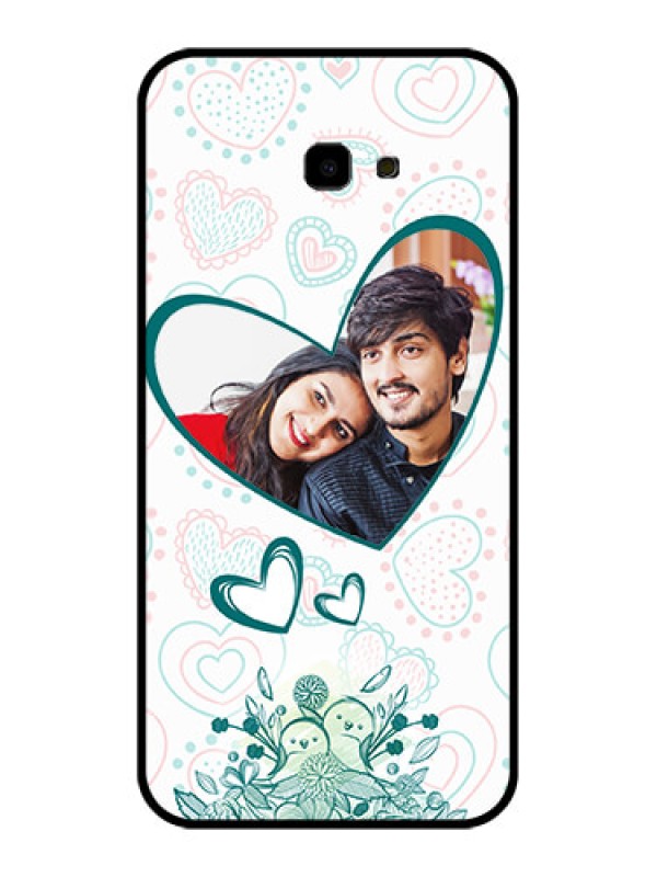 Custom Samsung Galaxy J4 Plus Custom Glass Phone Case - Premium Couple Design