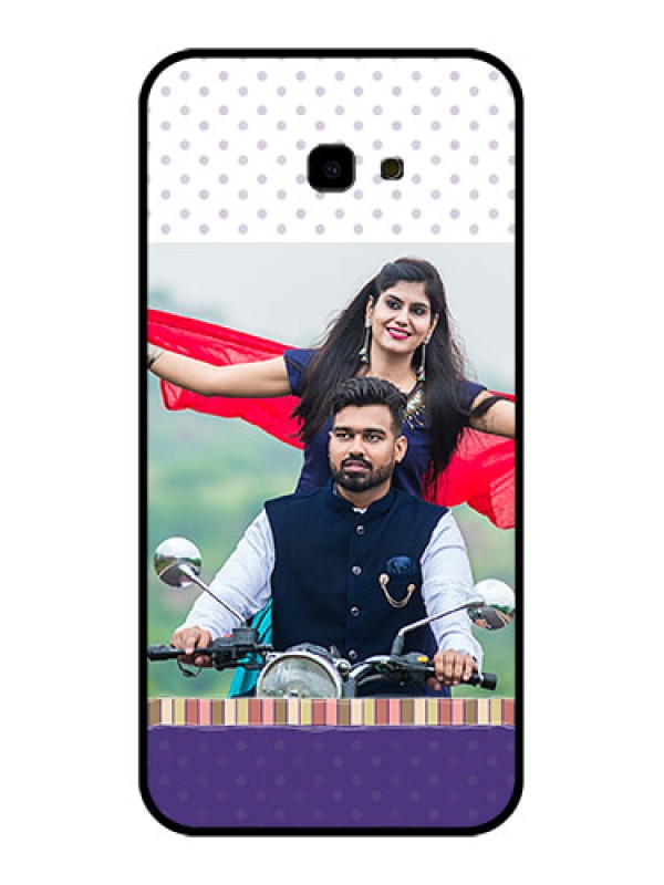 Custom Samsung Galaxy J4 Plus Custom Glass Phone Case - Cute Family Design