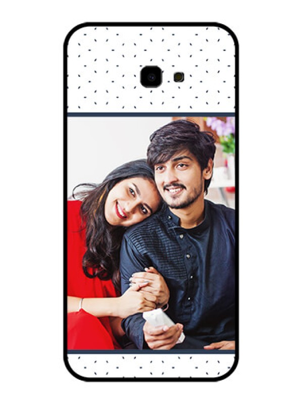 Custom Samsung Galaxy J4 Plus Custom Glass Phone Case - Premium Dot Design