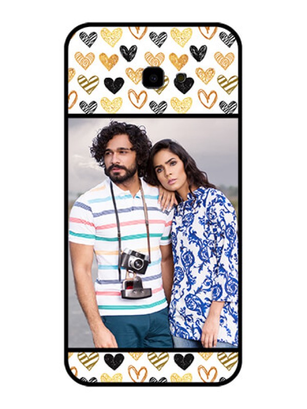 Custom Samsung Galaxy J4 Plus Custom Glass Phone Case - Love Symbol Design
