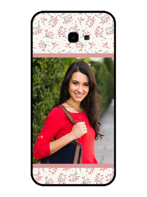 Custom Samsung Galaxy J4 Plus Custom Glass Phone Case - Stunning Floral Design