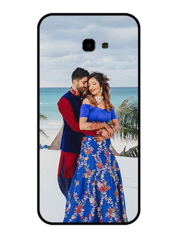 Custom Samsung Galaxy J4 Plus Custom Glass Phone Case - Upload Full Picture Design