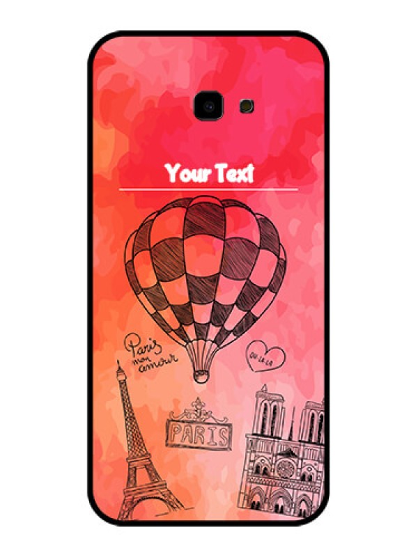 Custom Samsung Galaxy J4 Plus Custom Glass Phone Case - Paris Theme Design