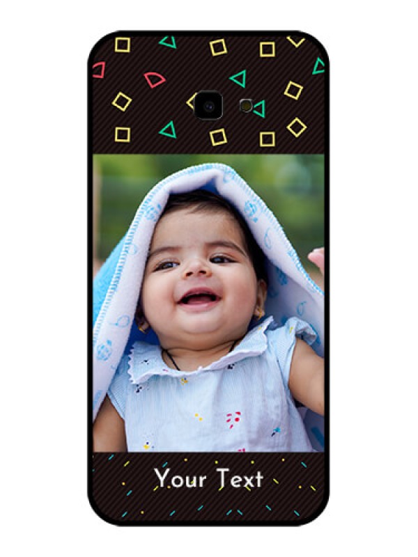 Custom Samsung Galaxy J4 Plus Custom Glass Phone Case - With Confetti Birthday Design