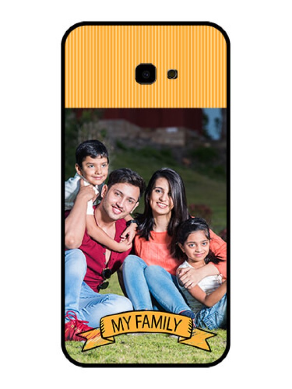 Custom Samsung Galaxy J4 Plus Custom Glass Phone Case - My Family Design