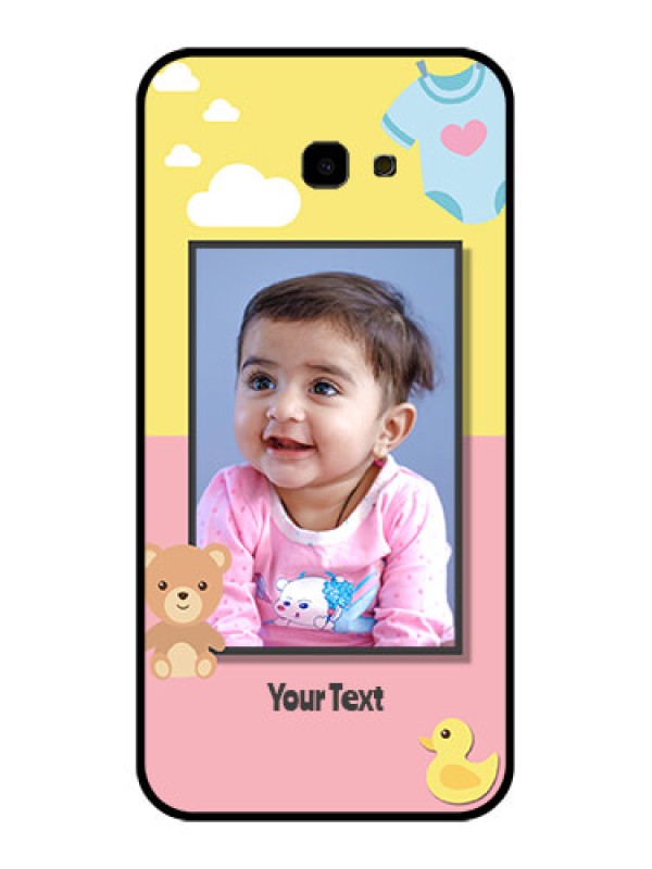 Custom Samsung Galaxy J4 Plus Custom Glass Phone Case - Kids 2 Color Design
