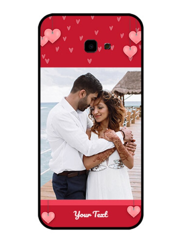 Custom Samsung Galaxy J4 Plus Custom Glass Phone Case - Valentines Day Design