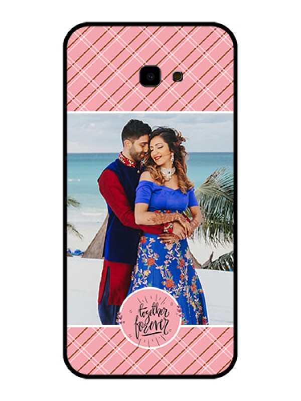 Custom Samsung Galaxy J4 Plus Custom Glass Phone Case - Together Forever Design