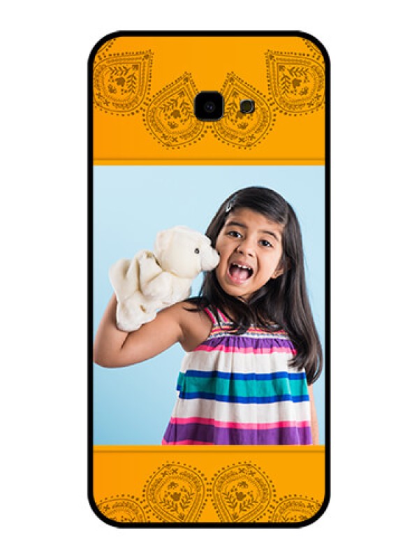 Custom Samsung Galaxy J4 Plus Custom Glass Phone Case - Photo Wedding Design