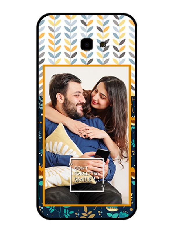Custom Samsung Galaxy J4 Plus Custom Glass Phone Case - Pattern Design