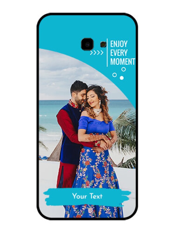 Custom Samsung Galaxy J4 Plus Custom Glass Phone Case - Happy Moment Design