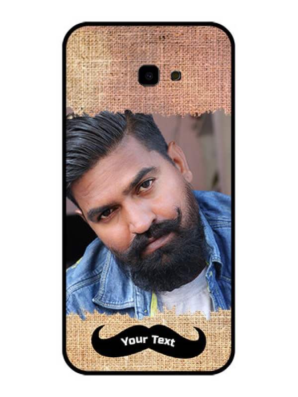 Custom Samsung Galaxy J4 Plus Custom Glass Phone Case - With Texture Design