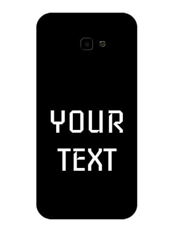 Custom Samsung Galaxy J4 Plus Custom Glass Phone Case - Your Name Design