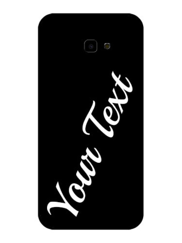 Custom Samsung Galaxy J4 Plus Custom Glass Phone Case - With Your Name Design