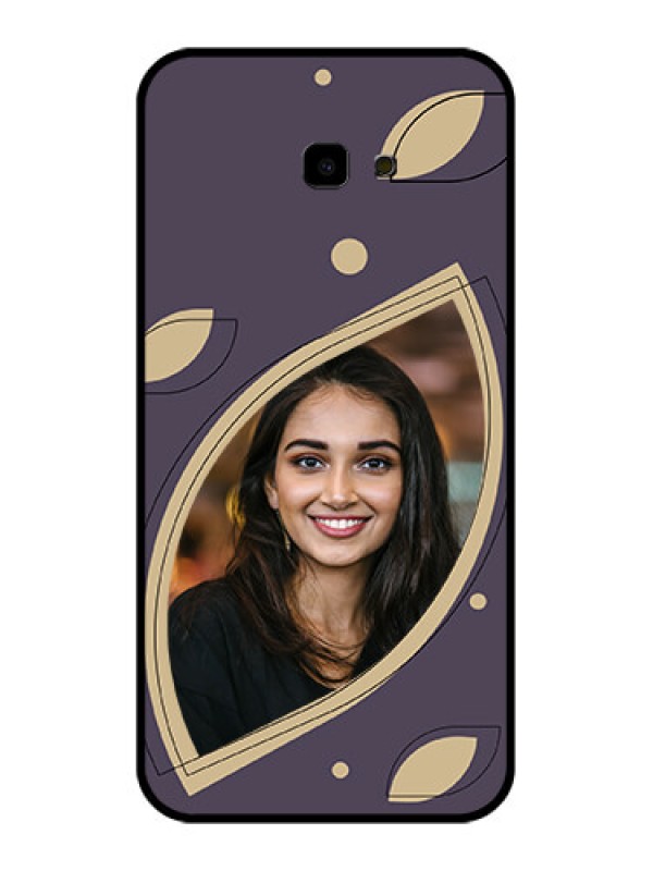 Custom Samsung Galaxy J4 Plus Custom Glass Phone Case - Falling Leaf Design