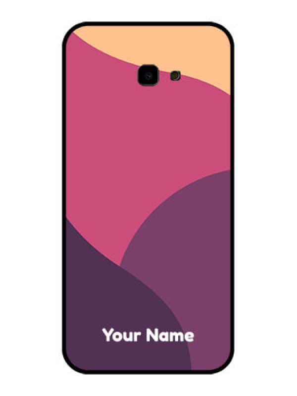 Custom Samsung Galaxy J4 Plus Custom Glass Phone Case - Mixed Multi - Colour Abstract Art Design