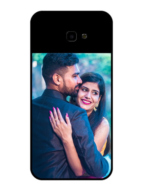 Custom Galaxy J4 Plus Custom Glass Phone Case - Upload Full Picture With Custom Color Design
