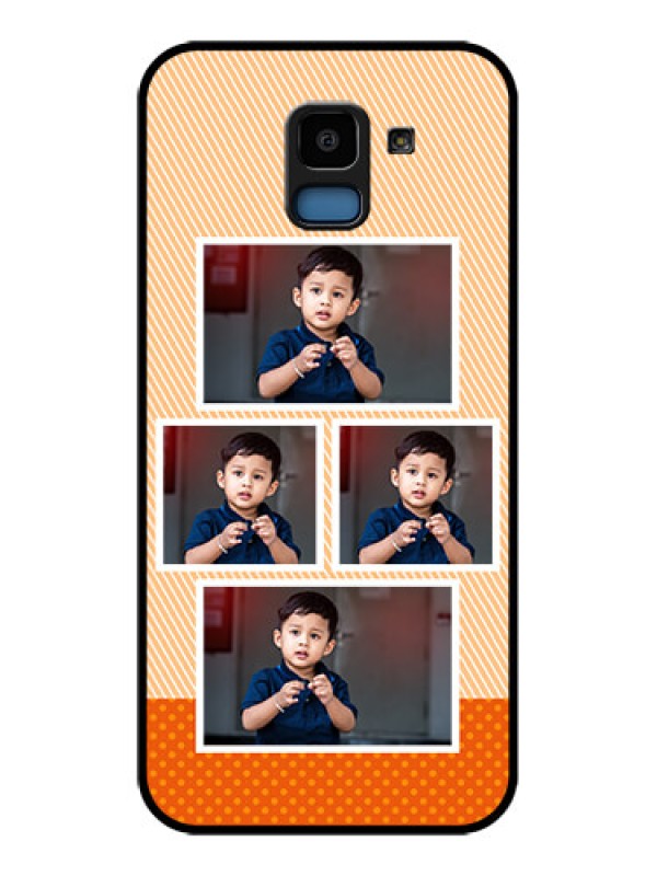 Custom Samsung Galaxy J6 Custom Glass Phone Case - Bulk Photos Upload Design