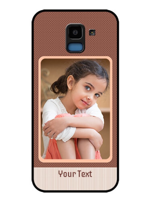 Custom Samsung Galaxy J6 Custom Glass Phone Case - Simple Pic Upload Design
