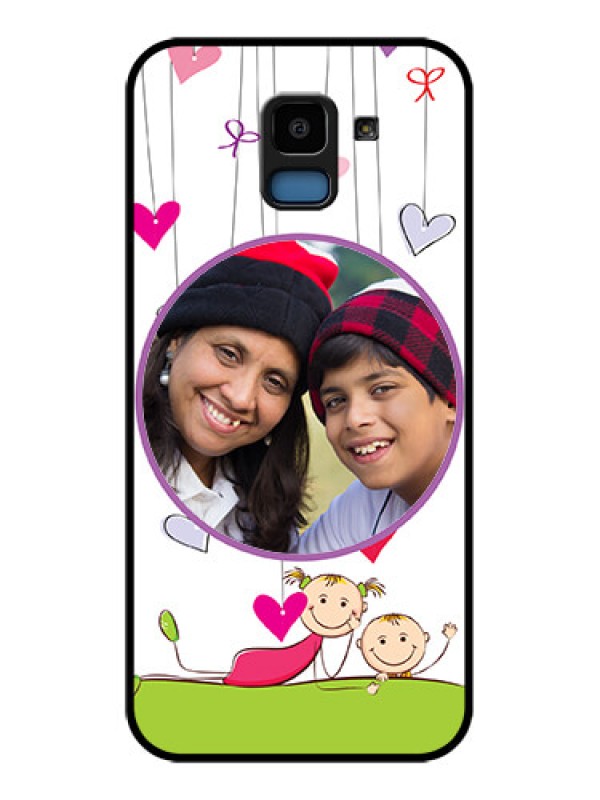 Custom Samsung Galaxy J6 Custom Glass Phone Case - Cute Kids Phone Case Design