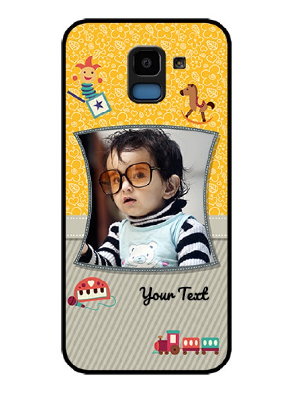 Custom Samsung Galaxy J6 Custom Glass Phone Case - Baby Picture Upload Design