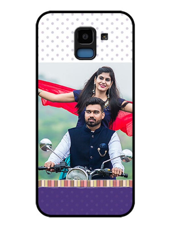 Custom Samsung Galaxy J6 Custom Glass Phone Case - Cute Family Design