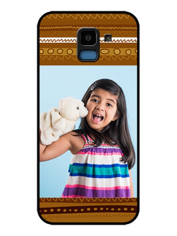 Custom Samsung Galaxy J6 Custom Glass Phone Case - Friends Picture Upload Design