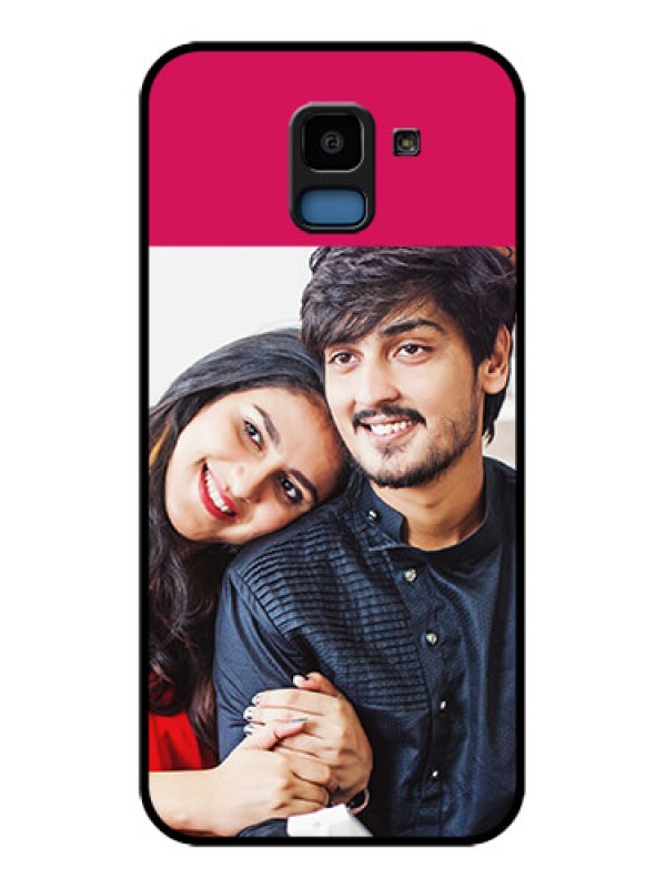 Custom Samsung Galaxy J6 Custom Glass Phone Case - Anniversary Cover Design