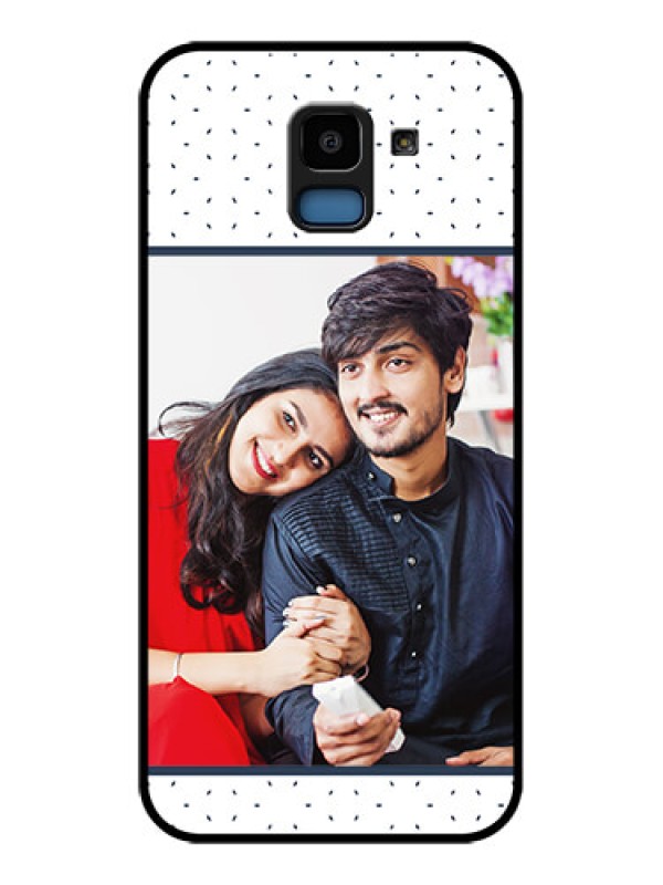 Custom Samsung Galaxy J6 Custom Glass Phone Case - Premium Dot Design