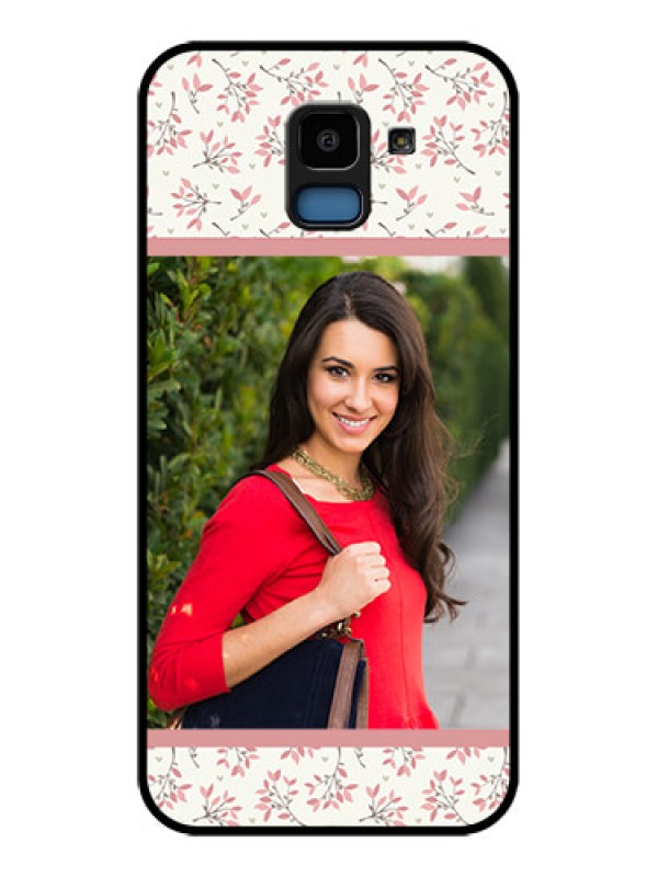 Custom Samsung Galaxy J6 Custom Glass Phone Case - Stunning Floral Design