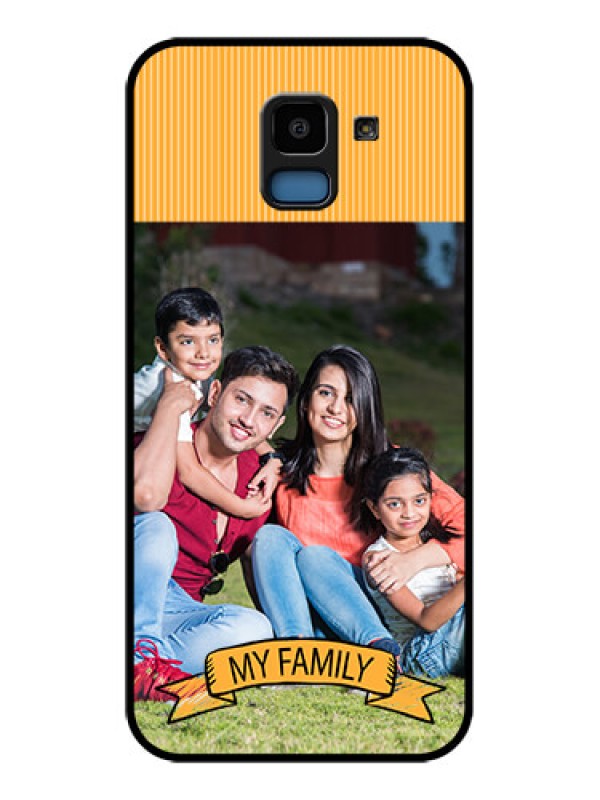 Custom Samsung Galaxy J6 Custom Glass Phone Case - My Family Design
