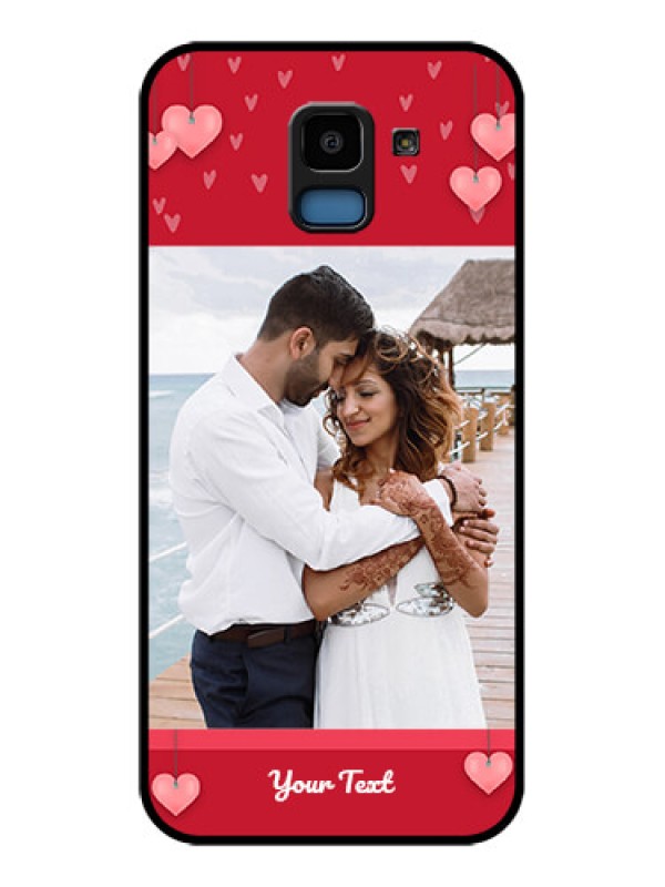 Custom Samsung Galaxy J6 Custom Glass Phone Case - Valentines Day Design