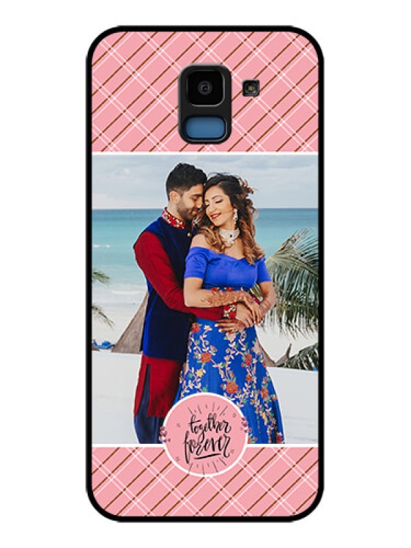 Custom Samsung Galaxy J6 Custom Glass Phone Case - Together Forever Design