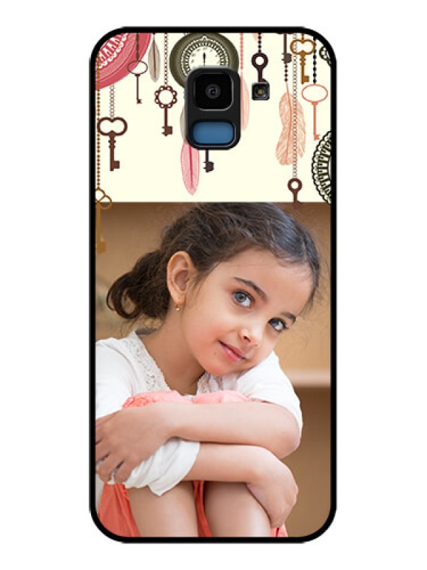 Custom Samsung Galaxy J6 Custom Glass Phone Case - Boho Style Design