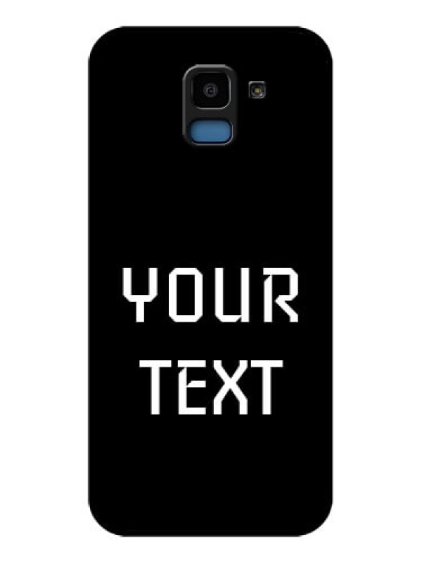 Custom Samsung Galaxy J6 Custom Glass Phone Case - Your Name Design