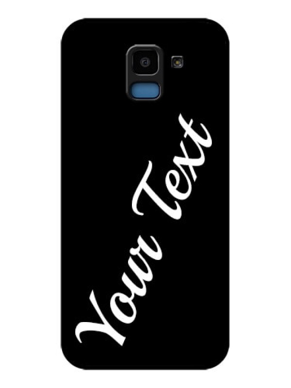 Custom Samsung Galaxy J6 Custom Glass Phone Case - With Your Name Design