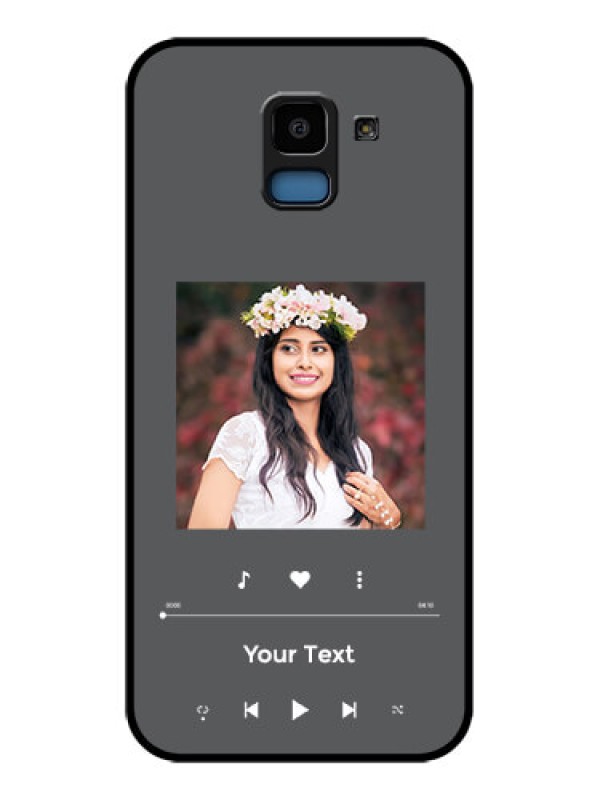 Custom Samsung Galaxy J6 Custom Glass Phone Case - Play The Music Design