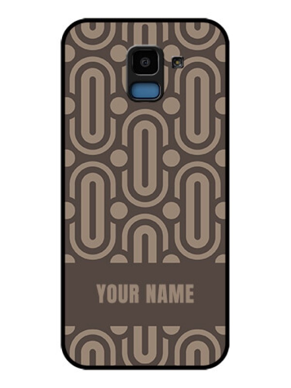 Custom Samsung Galaxy J6 Custom Glass Phone Case - Captivating Zero Pattern Design