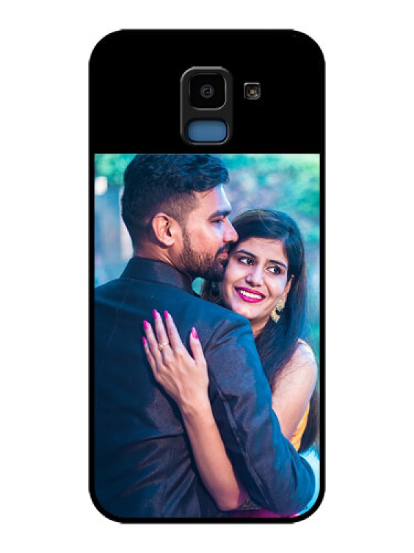 Custom Galaxy J6 Custom Glass Phone Case - Upload Full Picture With Custom Color Design