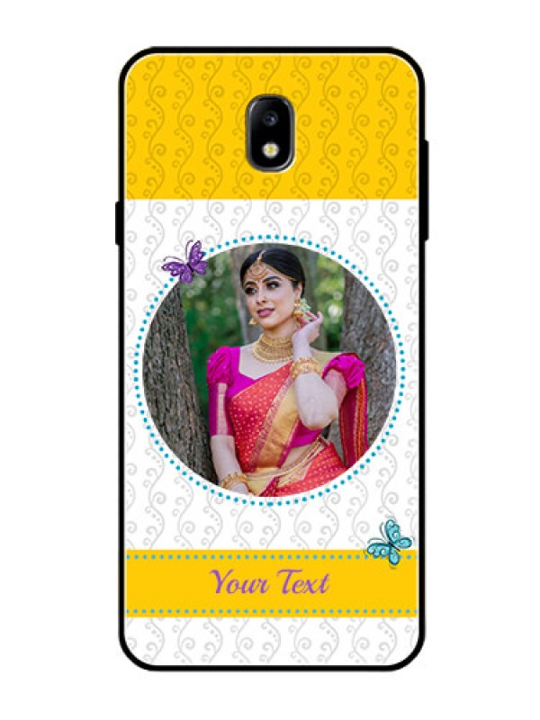 Custom Galaxy J7 Pro Custom Glass Mobile Case  - Girls Premium Case Design