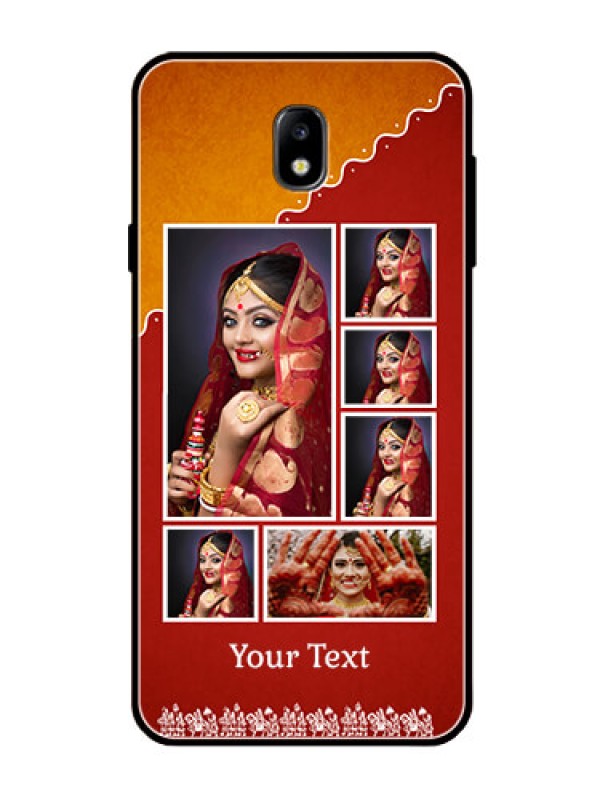 Custom Galaxy J7 Pro Personalized Glass Phone Case  - Wedding Pic Upload Design