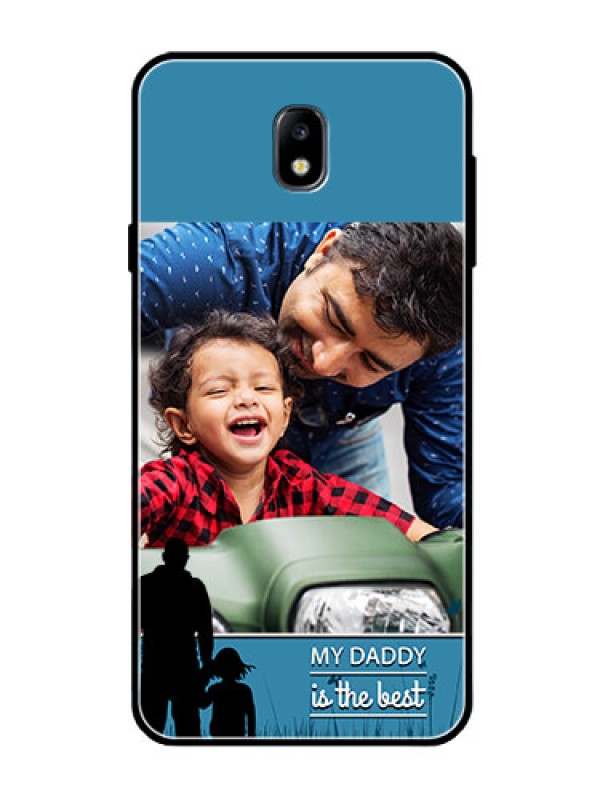 Custom Galaxy J7 Pro Custom Glass Mobile Case  - Best dad design 