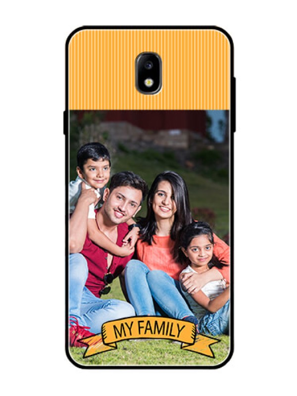Custom Galaxy J7 Pro Custom Glass Phone Case  - My Family Design
