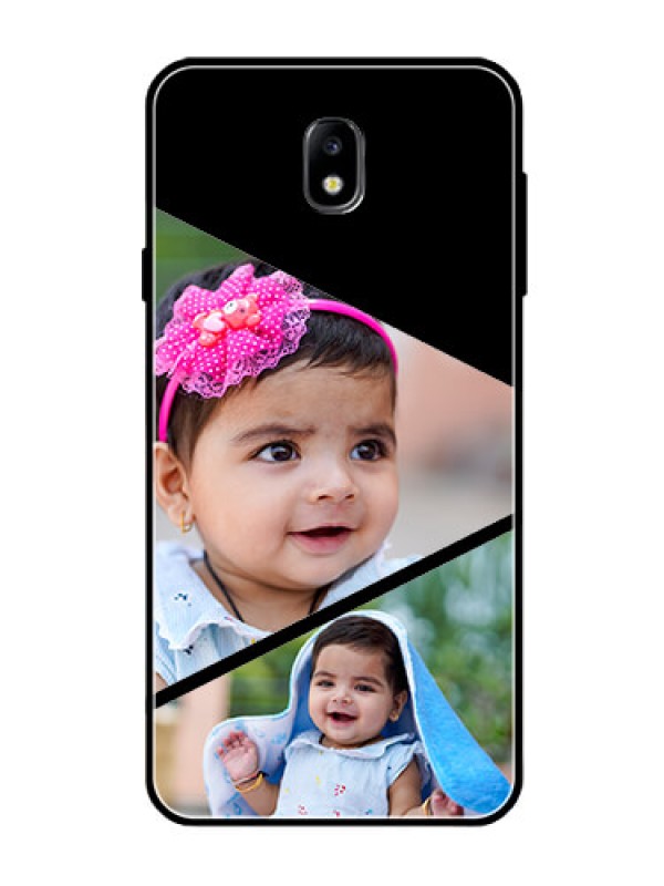 Custom Galaxy J7 Pro Custom Glass Phone Case  - Semi Cut Design