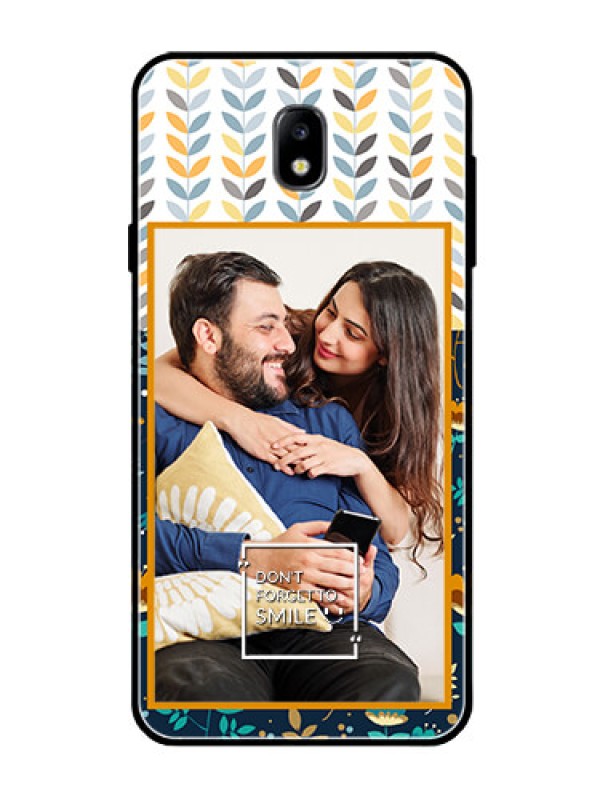 Custom Galaxy J7 Pro Custom Glass Mobile Case  - Pattern Design