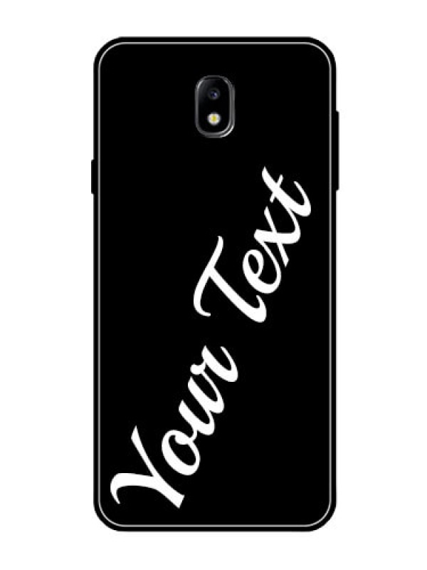 Custom Galaxy J7 Pro Custom Glass Mobile Cover with Your Name