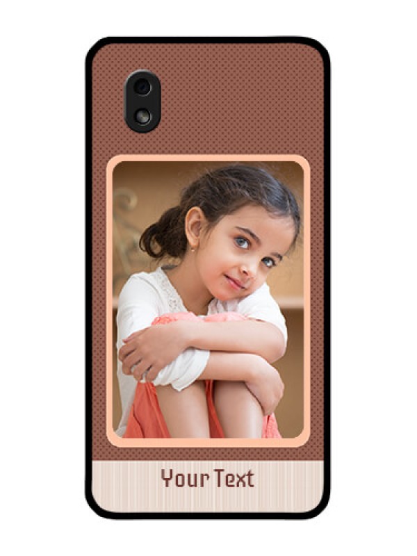 Custom Galaxy M01 Core Custom Glass Phone Case - Simple Pic Upload Design