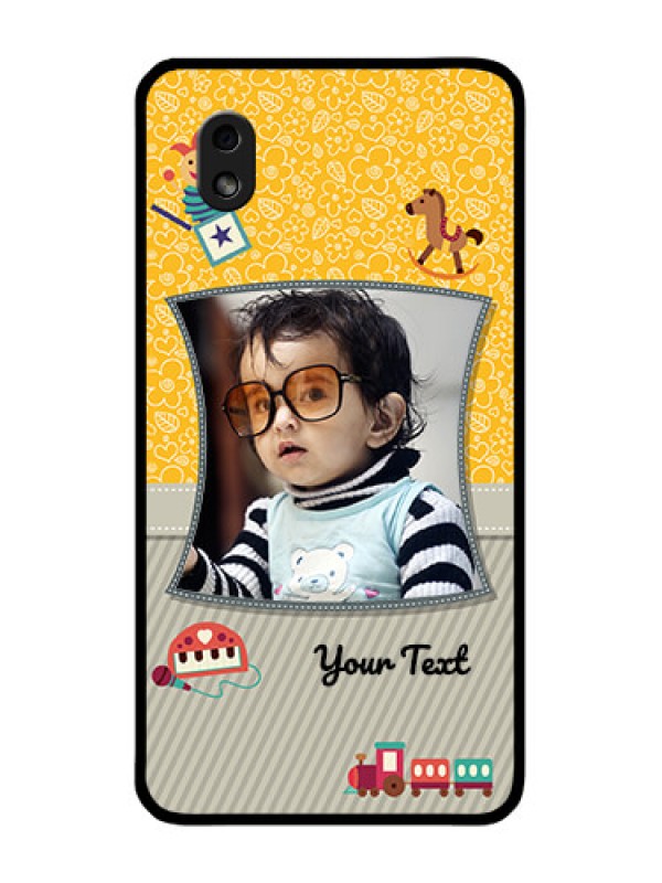 Custom Galaxy M01 Core Personalized Glass Phone Case - Baby Picture Upload Design